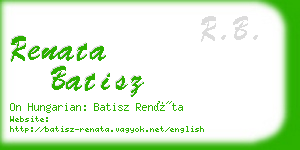 renata batisz business card